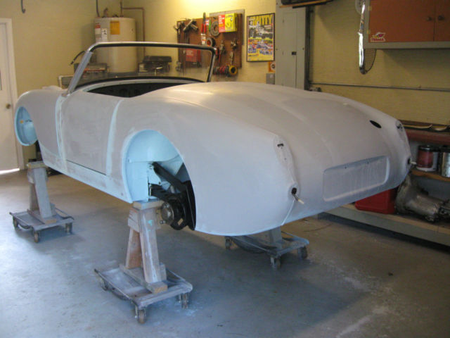 1960 Light Blue Austin Healey Sprite Convertible