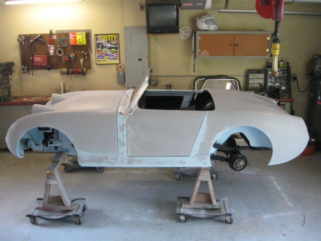 1960 Light Blue Austin Healey Sprite Convertible