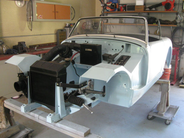 1960 Light Blue Austin Healey Sprite Convertible