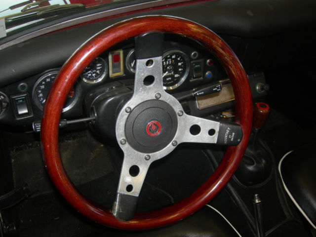 1973 red Austin Healey Sprite convertible
