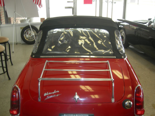 1973 red Austin Healey Sprite convertible