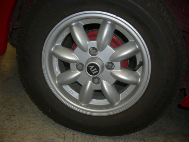 1973 red Austin Healey Sprite convertible