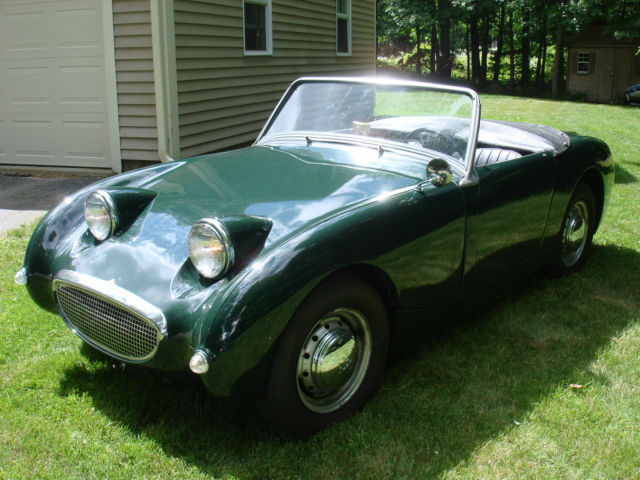 1958 Green Austin Healey Sprite Convertible