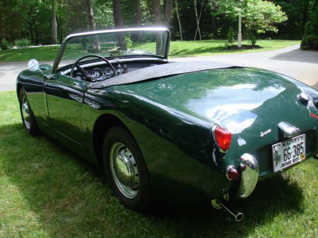 1958 Green Austin Healey Sprite Convertible