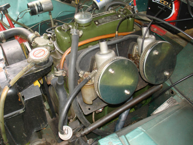 1958 Green Austin Healey Sprite Convertible