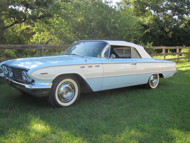 1961 Bimini Blue/ Artic White Buick Convertible