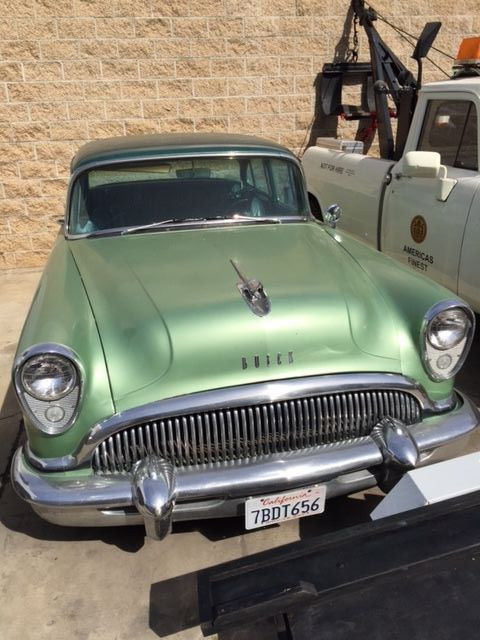 1953 2 tone green Buick Special Sedan
