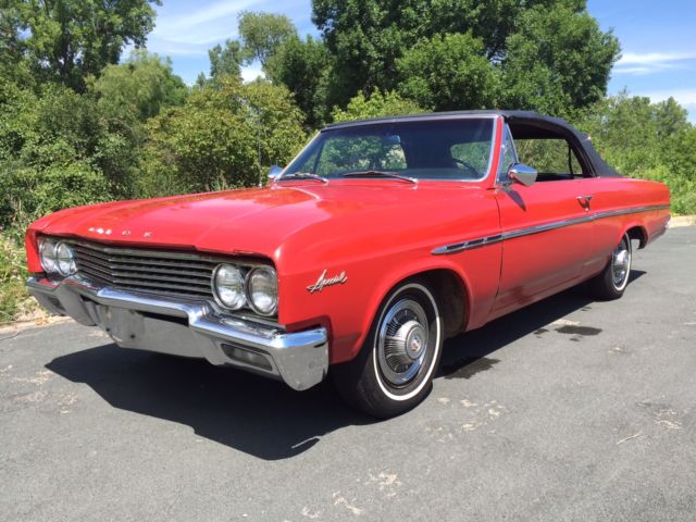 1965 Red Buick Skylark Convertible