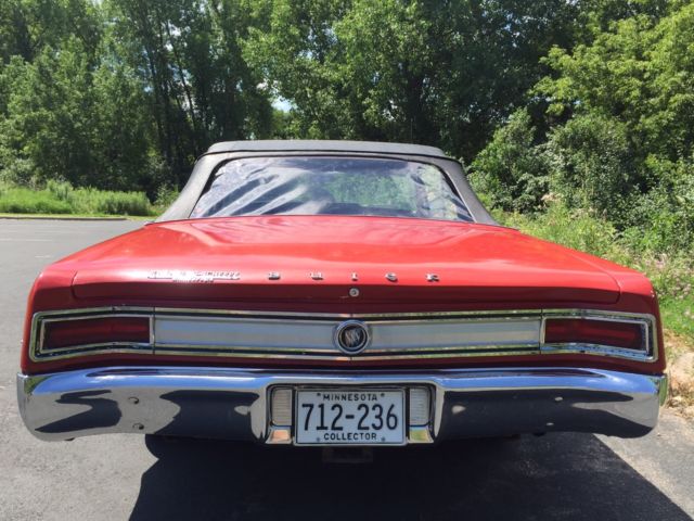 1965 Red Buick Skylark Convertible