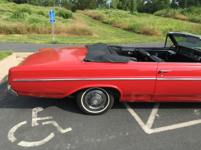 1965 Red Buick Skylark Convertible