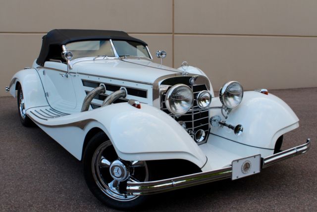 1936 White Mercedes-Benz 500-Series Convertible