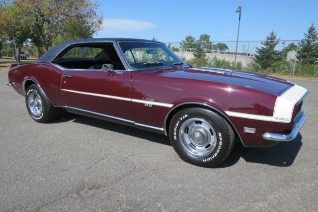 1968 Burgundy Chevrolet Camaro Coupe