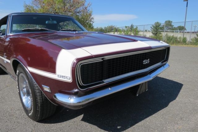 1968 Burgundy Chevrolet Camaro Coupe