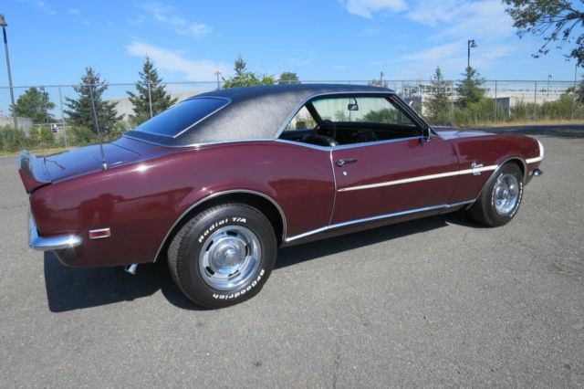 1968 Burgundy Chevrolet Camaro Coupe