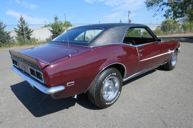 1968 Burgundy Chevrolet Camaro Coupe