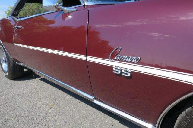 1968 Burgundy Chevrolet Camaro Coupe