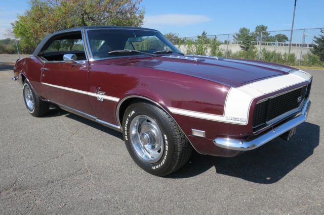 1968 Burgundy Chevrolet Camaro Coupe