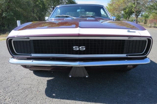 1968 Burgundy Chevrolet Camaro Coupe