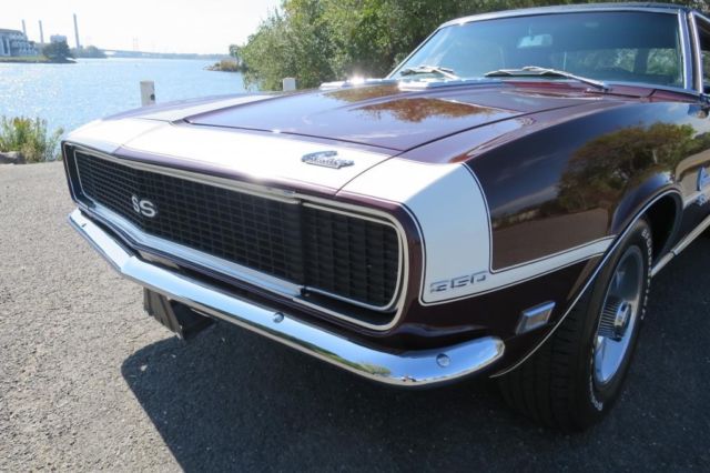 1968 Burgundy Chevrolet Camaro Coupe