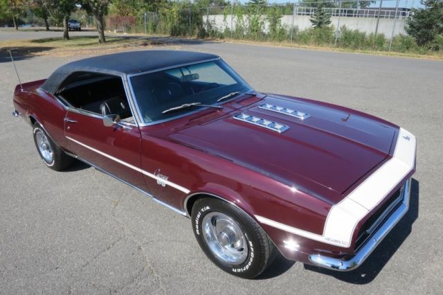 1968 Burgundy Chevrolet Camaro Coupe