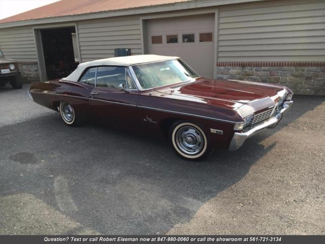 1968 Burgundy Chevrolet Impala --