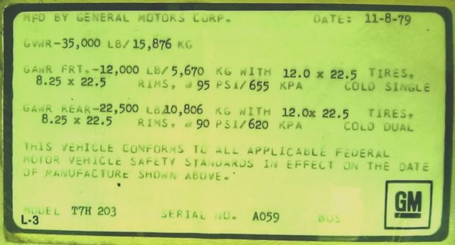 1979 White GMC Other Bus