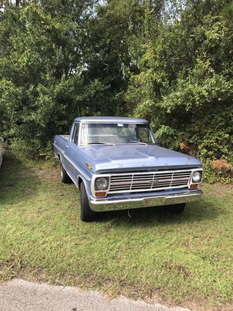 1969 Blue Ford F-100