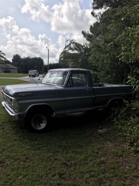 1969 Blue Ford F-100