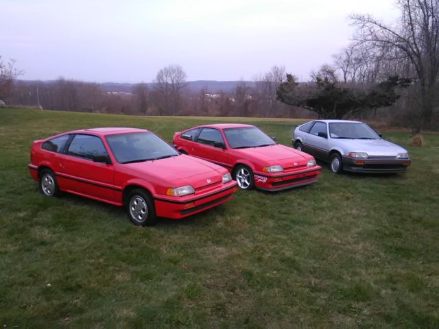 1987 Red Honda CRX Coupe