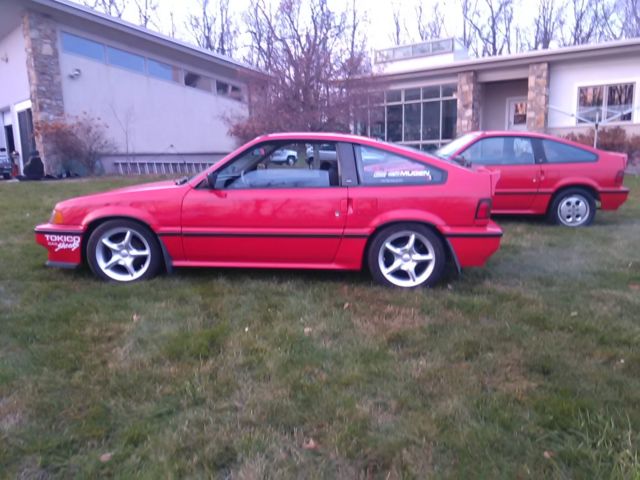 1987 Red Honda CRX Coupe