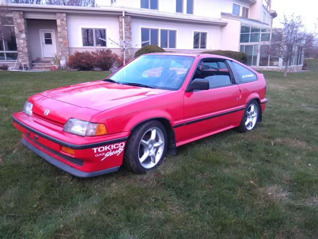 1987 Red Honda CRX Coupe