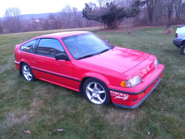 1987 Red Honda CRX Coupe