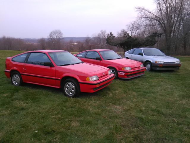 1987 Red Honda CRX Coupe