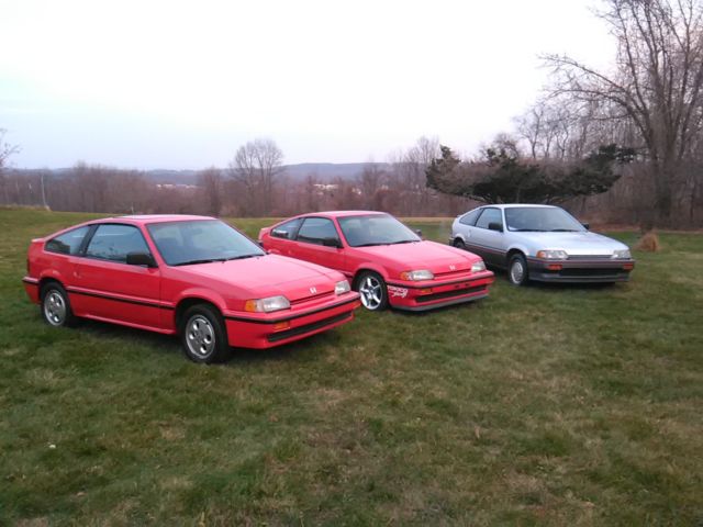 1987 Red Honda CRX Coupe