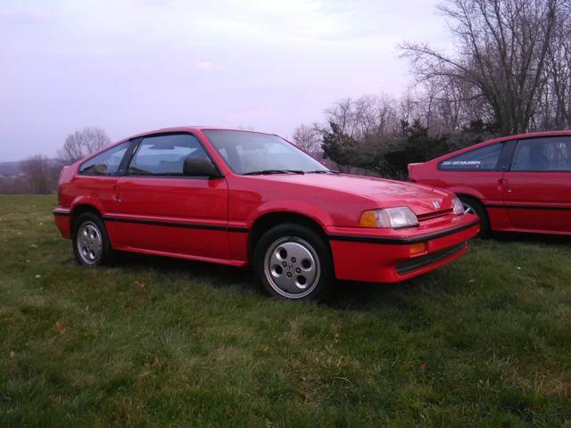 1987 Red Honda CRX Coupe