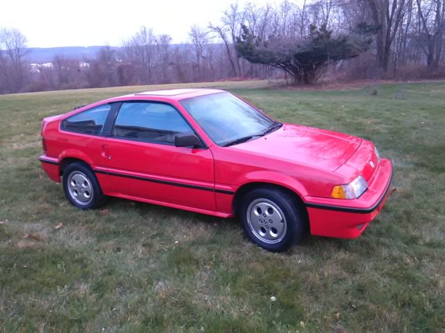 1987 Red Honda CRX Coupe