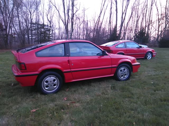 1987 Red Honda CRX Coupe