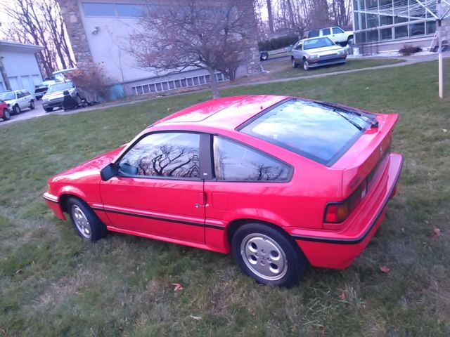 1987 Red Honda CRX Coupe