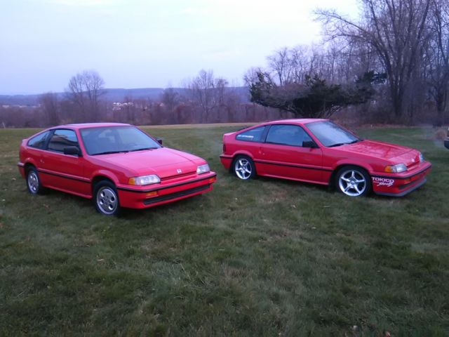 1987 Red Honda CRX Coupe