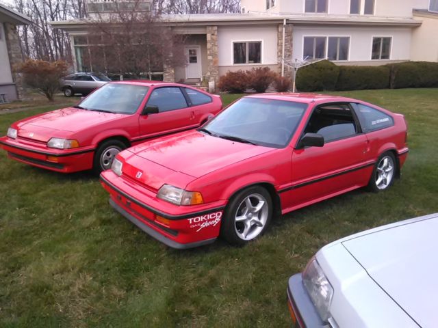 1987 Red Honda CRX Coupe