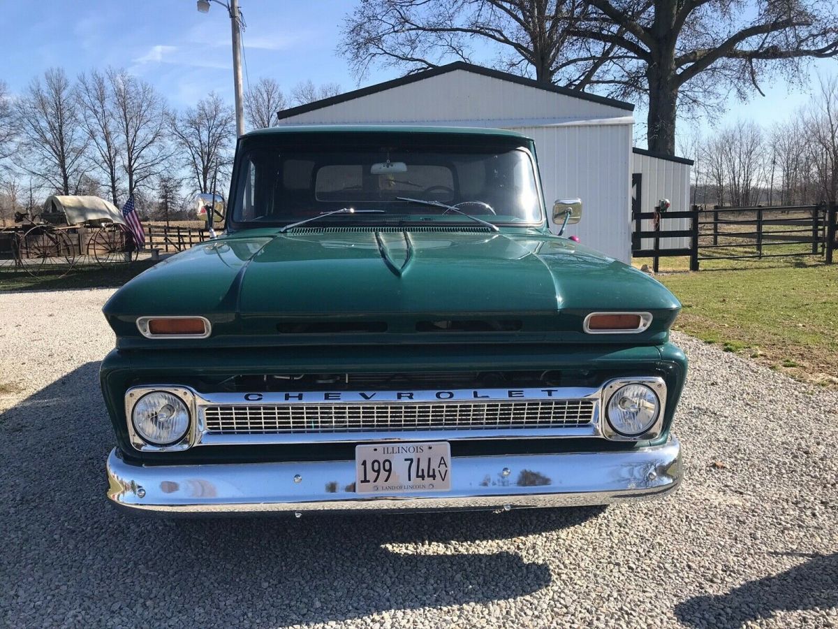 1966 Green Chevrolet C-10 Standard Cab Pickup