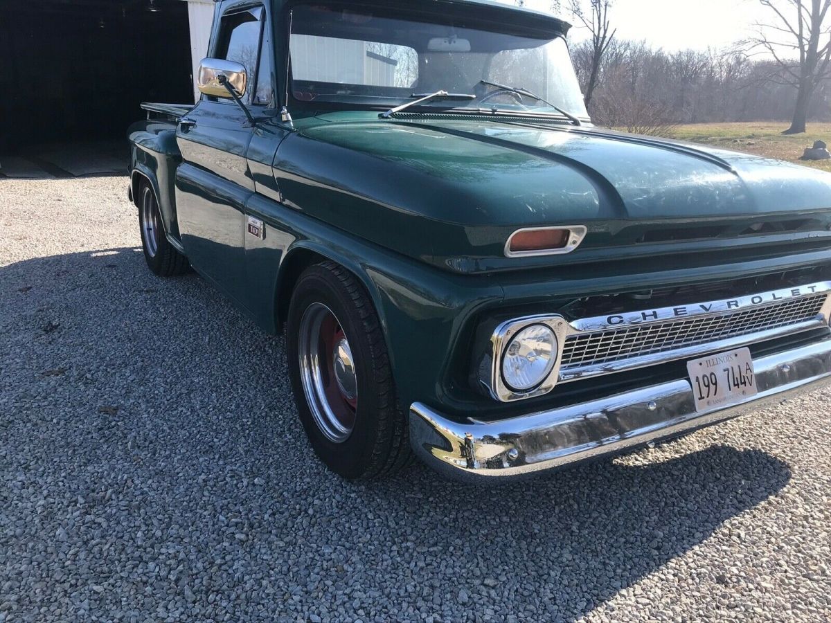 1966 Green Chevrolet C-10 Standard Cab Pickup