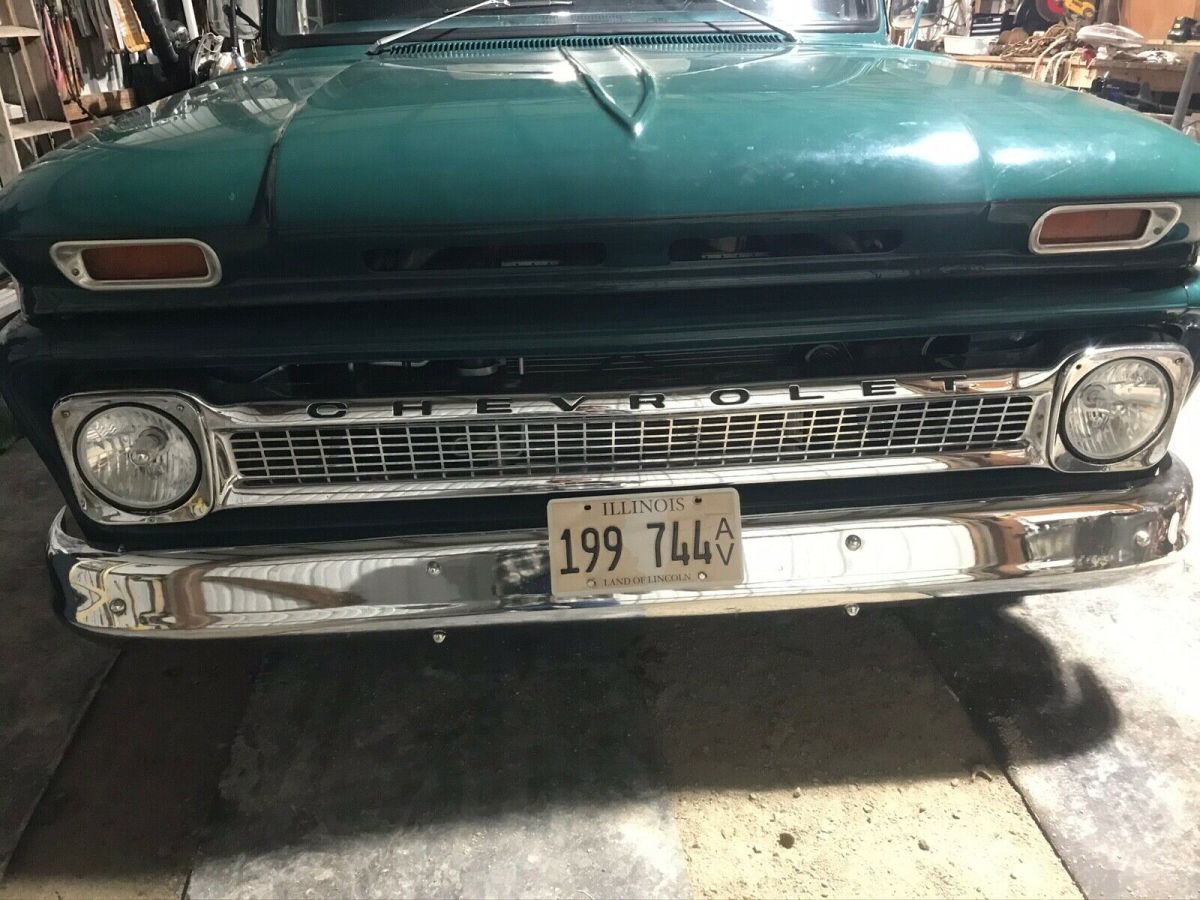 1966 Green Chevrolet C-10 Standard Cab Pickup