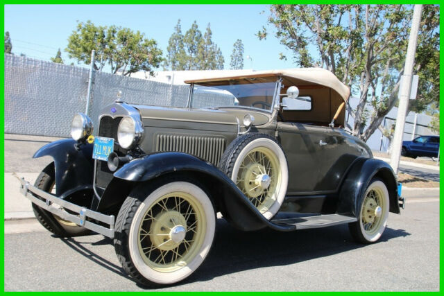 1930 Green Ford Model A Coupe