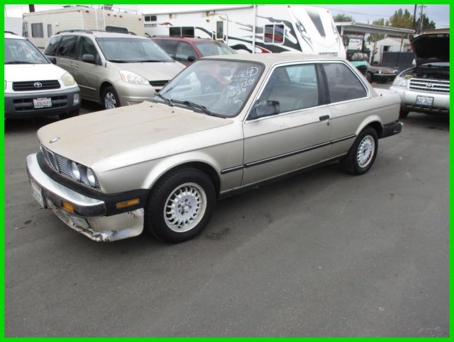 1986 Gold BMW 3-Series Coupe
