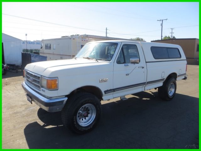 1989 White Ford F-250