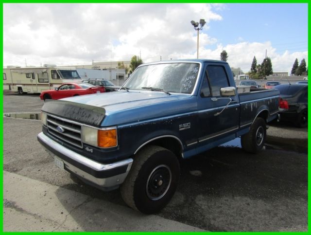 1990 Blue Ford F-150