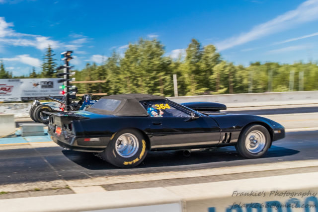 1985 Black Chevrolet Corvette Convertible
