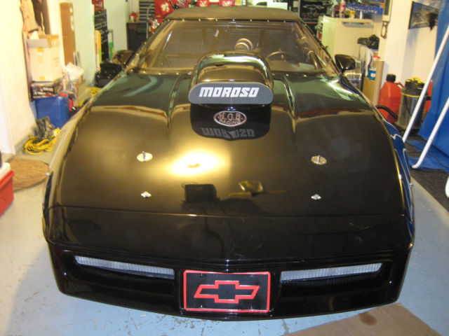 1985 Black Chevrolet Corvette Convertible
