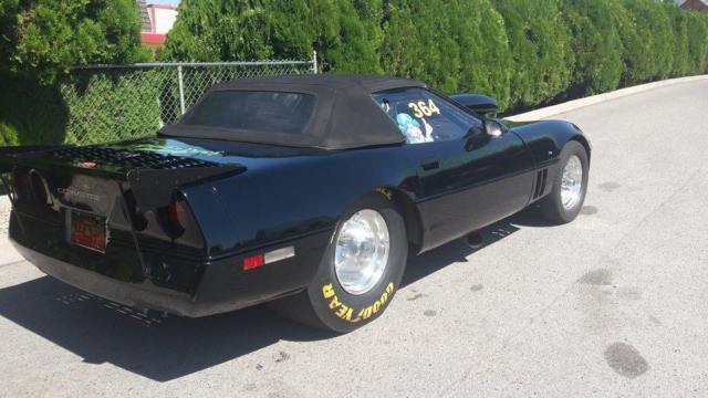 1985 Black Chevrolet Corvette Convertible
